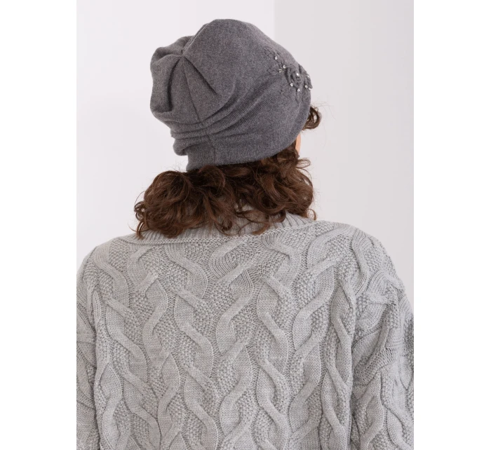 Czapka AT CZ model 19014875 ciemny szary - FPrice Czapka AT CZ model 19014875 ciemny szary - FPrice