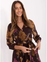 Sukienka IT SK model 21488906 brązowy - FPrice Sukienka IT SK model 21488906 brązowy - FPrice