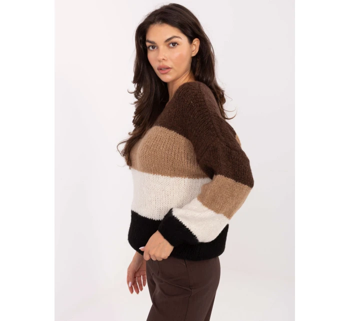 Jumper MI SW 0409.85 hnedý Jumper MI SW 0409.85 hnedý