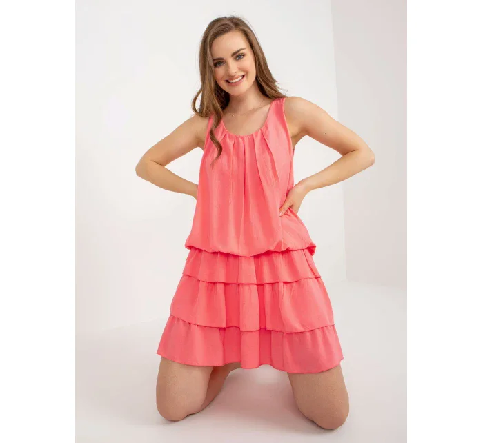 Sukienka TW SK BI model 18604903 koralowy - FPrice Sukienka TW SK BI model 18604903 koralowy - FPrice