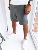 Pánske tmavosivé teplákové šortky FashionStreet SX2267