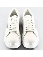 Biele tenisky sneakers s vysokou podrážkou (AD-576)