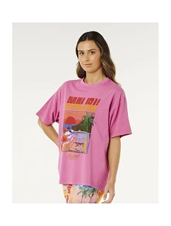 Dámske tričko RIP CURL Hayley O Heritage Tee, ružové