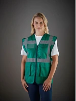 Yoko HVW 801 Hi-Vis multifunkčná vesta 79.W801 limetková Yoko HVW 801 Hi-Vis multifunkčná vesta 79.W801 limetková