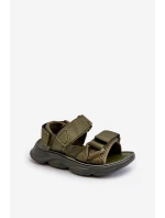 Dětské sandálky se zipy zelené model 21663697 - Boto Dětské sandálky se zipy zelené model 21663697 - Boto