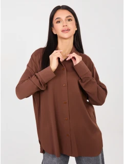 Košeľa LK KS 510197.12P hnedá