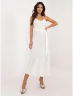 Šaty LK SK model 20556874 ecru - FPrice Šaty LK SK model 20556874 ecru - FPrice