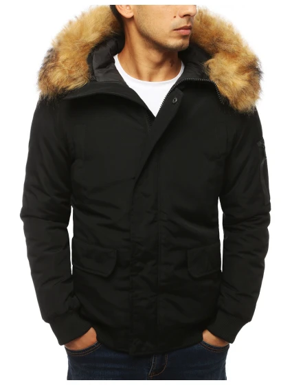 Pánska zimná bunda čierna FashionStreet TX3940