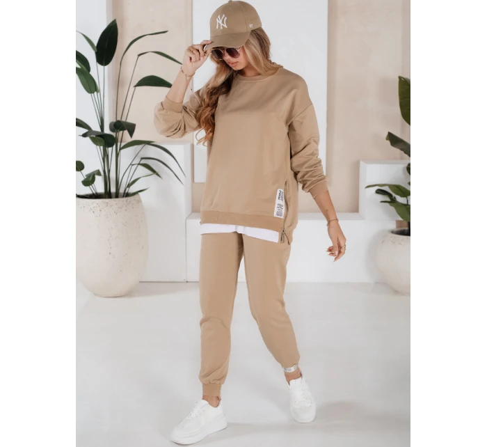 Dámská tepláková souprava beige Dstreet model 21970928 - FashionStreet