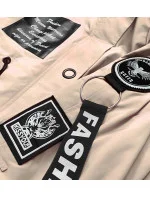 Lehká béžová dámská bunda parka model 20874864 - S'WEST