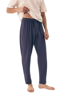 Pánske pyžamové nohavice Mode 43030 tmavomodré - HENDERSON