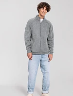 Fruit of the Loom Iconic Premium Sweat Jacket Mikina z hrubej bavlny 16.2290 light graphite