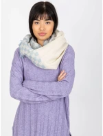 Tunelový šál AT KM 9501.10 biela a modrá Tunelový šál AT KM 9501.10 biela a modrá