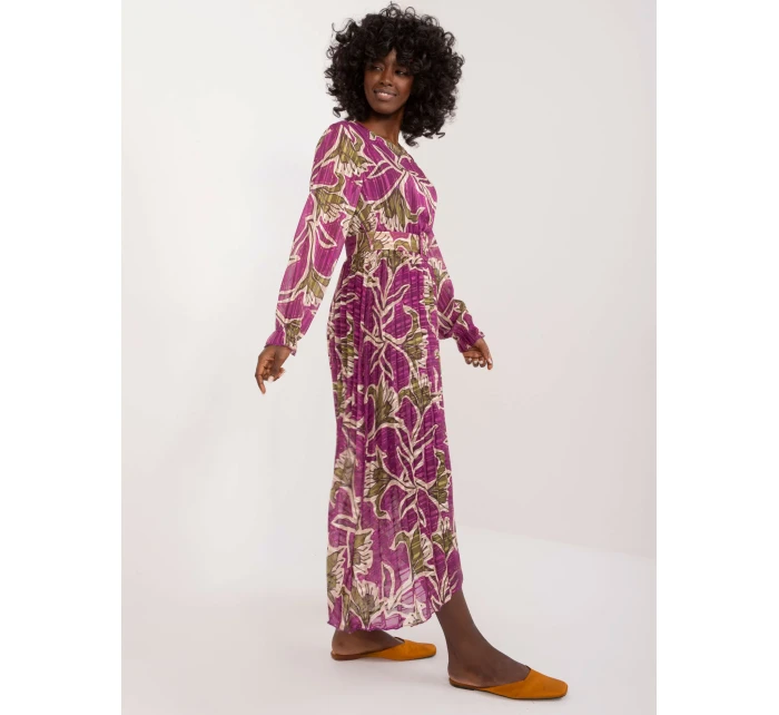 Sukienka DHJ SK model 20105291 fioletowy - FPrice Sukienka DHJ SK model 20105291 fioletowy - FPrice