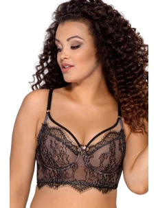 Dámska podprsenka 2008 čierna s béžovou - Ava
