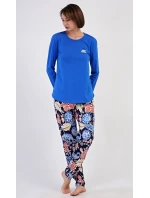 Dámske dlhé pyžamo Kvety Dámske dlhé pyžamo Kvety