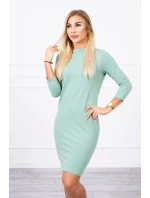 Klasické tmavě mátové šaty Klasické tmavě mátové šaty