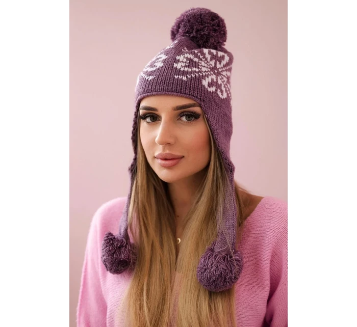 Dámske uši Balbina K381 fialové