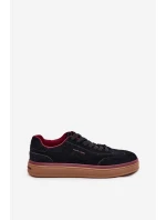 Zamszowe Damskie Sneakersy Daniel Lopez Just Dare SS2D4006 Czarne