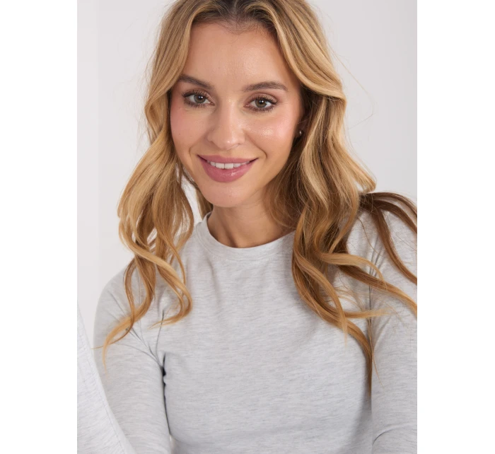 Bluzka WT BZ model 21875342 jasny szary - FPrice Bluzka WT BZ model 21875342 jasny szary - FPrice