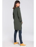 Tunika nadměrné velikosti s boky  zelená model 15099615 - BeWear