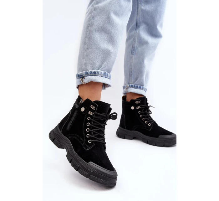 Dámska zateplená semišová členková obuv Jailina Trapper Dámska zateplená semišová členková obuv Jailina Trapper