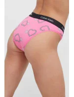 Dámske ružové nohavičky so srdiečkami 000QF7480E KCC - Calvin Klein Dámske ružové nohavičky so srdiečkami 000QF7480E KCC - Calvin Klein