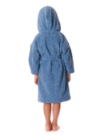 Detský župan Athena s kapucňou 9116 denim light - Vestis