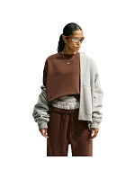 Dámská mikina Nike Studio Fleece, hnědá, IM8082, 259