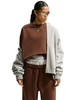 Dámska mikina Nike Studio Fleece, hnedá, IM8082, 259