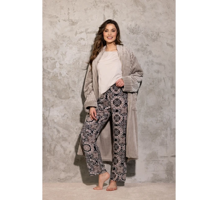 Župan One And model 20751422 Long Beige - Momenti Per Me Župan One And model 20751422 Long Beige - Momenti Per Me