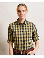 Premier PR 350 Popelínová blúzka s dlhými rukávmi „Mulligan“ 39.0350 camel/navy