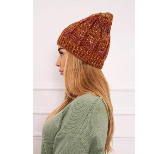 Fleecová čiapka Melisa K241 červená+olivová+tmavo ružová