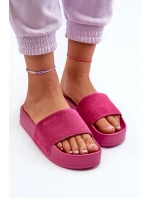 Dámské žabky na platformě z semiše Big Star model 21655533 fuchsie - Big Star Shoes
