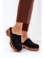 Klapky Dámské S Eko Semišové Černé model 21687916 - Boto