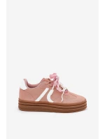 Dámské Tenisky Na Platformě S Ozdobami Růžové model 21688410 - Boto Dámské Tenisky Na Platformě S Ozdobami Růžové model 21688410 - Boto