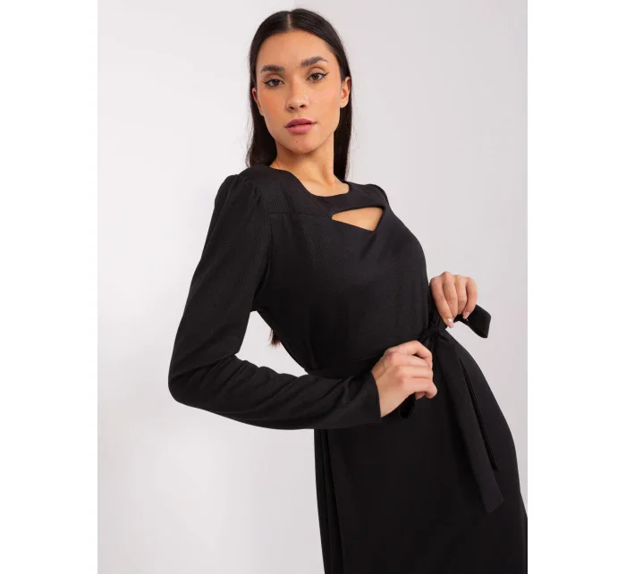 Sukienka LK SK model 19077505 czarny - FPrice Sukienka LK SK model 19077505 czarny - FPrice