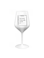 TEACHER'S NOTE BLOCK - biely nerozbitný pohár na víno 470 ml