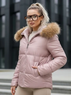 Dámska prešívaná zimná bunda SPARKLE pink FashionStreet TY5526
