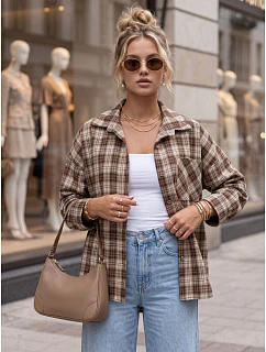Koszula damska w z brązowa model 22358288 - FashionStreet