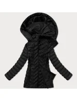 Jednoduchá černá dámská prošívaná bunda v délce k  model 20997765 - J.STYLE