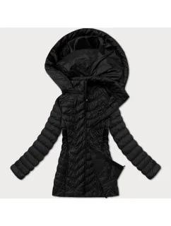 Jednoduchá černá dámská prošívaná bunda v délce k  model 20997765 - J.STYLE