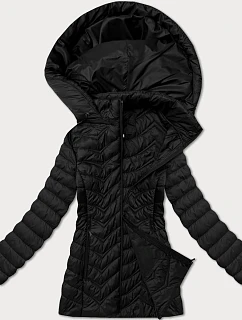 Jednoduchá černá dámská prošívaná bunda v délce k  model 20997765 - J.STYLE