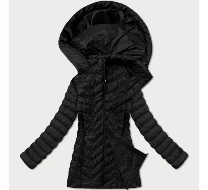 Jednoduchá černá dámská prošívaná bunda v délce k  model 20997765 - J.STYLE