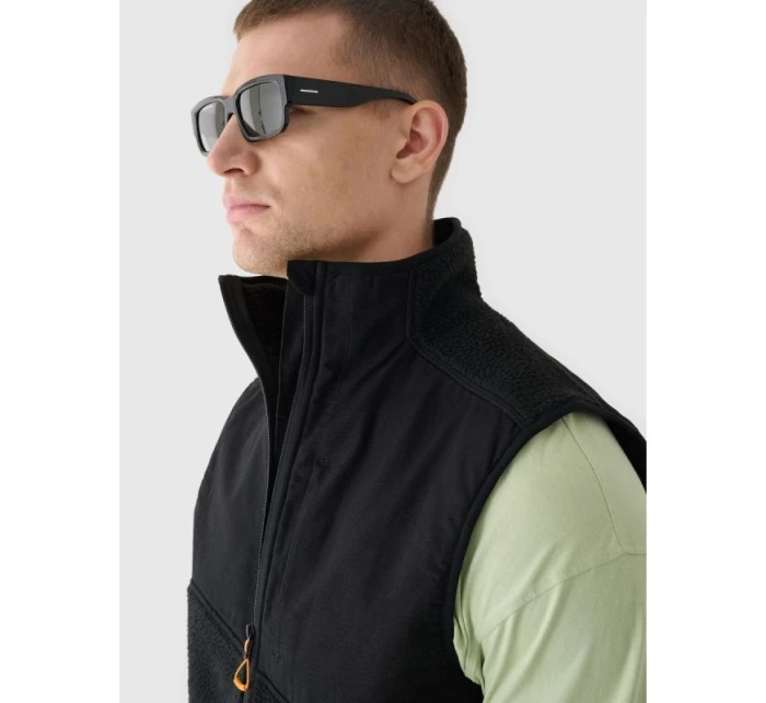 Pánske tričko bez rukávov so stojačikom 4F 4FRAW24TVESM172-20S