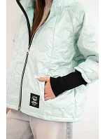 Dámská jarní prošívaná bunda s  a zipem model 22040182 - K-Fashion