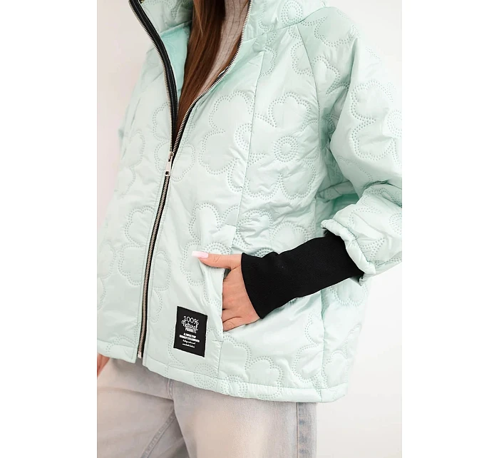 Dámská jarní prošívaná bunda s  a zipem model 22040182 - K-Fashion