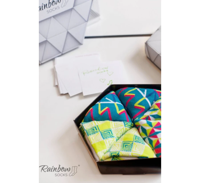 Duhové Rainbow Socks Ponožky V  3 model 21606885 - ZOOKSY/RAINBOW SOCKS