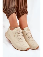 Lehké Sportovní Boty Dámské Big Star model 21690790 HIPOLY SYSTEM Béžové - Big Star Shoes