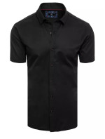 Čierne pánske tričko s krátkym rukávom Dstreet KX0992